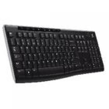 Tastatur Kabellos Standard USB US International Schwarz