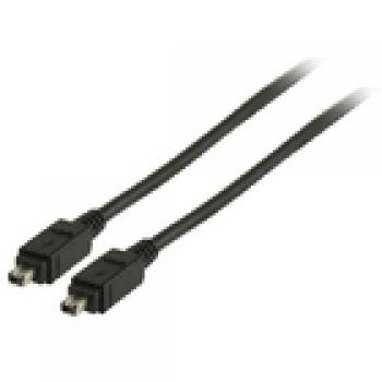 FireWire 400-Kabel FireWire 4-pol. male - FireWire 4-pol. male 2.00 m Schwarz