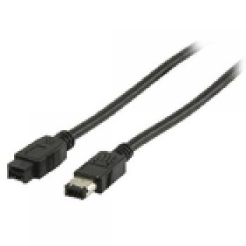 FireWire 400-Kabel FireWire 6-pol. male - FireWire 9-pol. male 2.00 m Schwarz