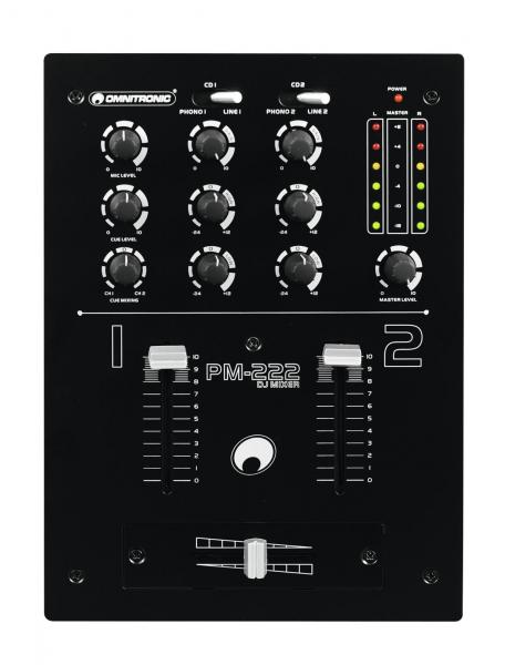OMNITRONIC PM-222 2-Kanal-DJ-Mixer