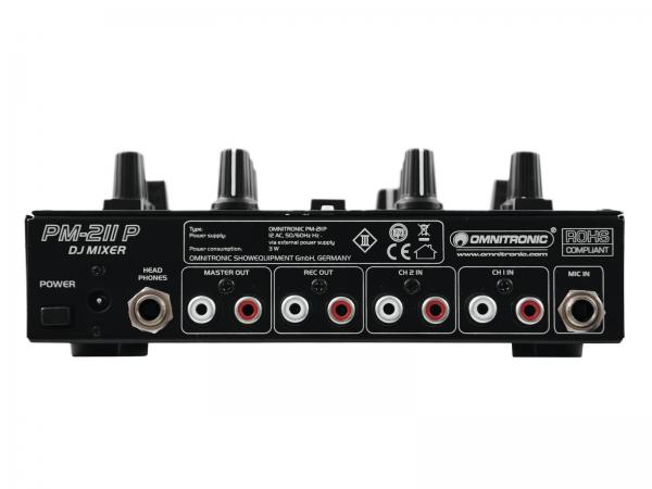 OMNITRONIC PM-211P DJ-Mixer mit Player