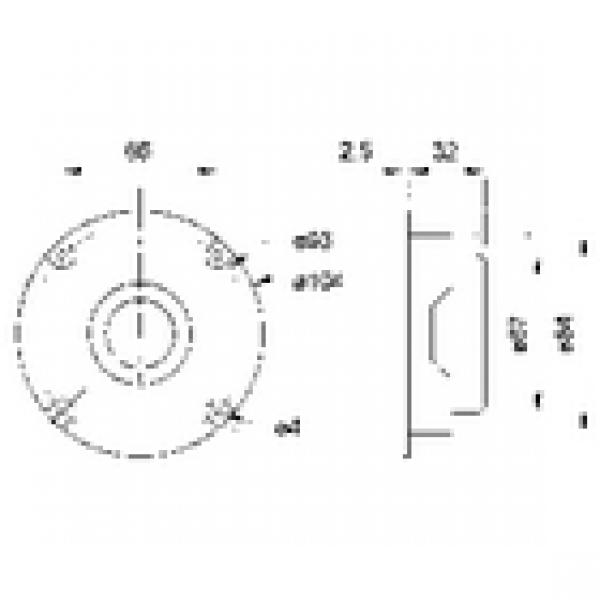 25mm (1") Gewebekalotte