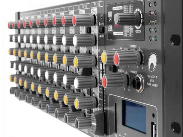 OMNITRONIC RM-1422FX USB Rack-Mixer