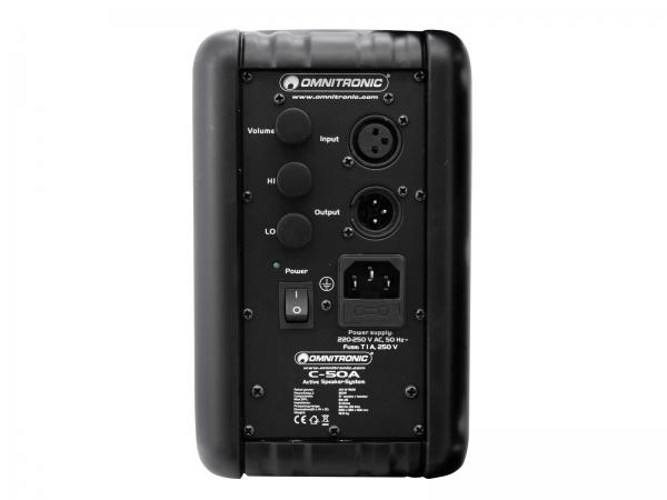 OMNITRONIC C-50A aktiv schwarz 2x