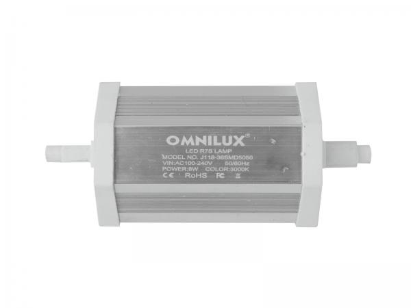 OMNILUX LED R7S 230V 8W 6400K SMD5050 dimmbar