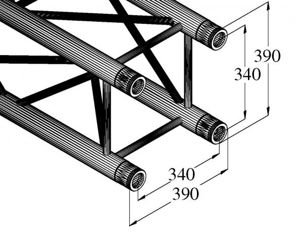 ALUTRUSS QUADLOCK TQ390-2000 4-Punkt-Traverse