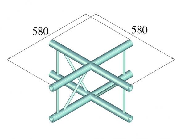 ALUTRUSS DECOLOCK DQ2-PAC41V 4-Weg Kreuz