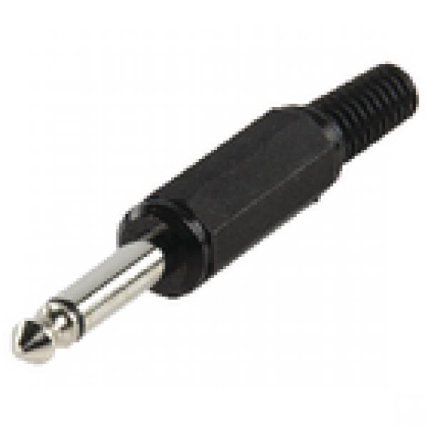 Audio-Stecker 6.35 mm Male Schwarz