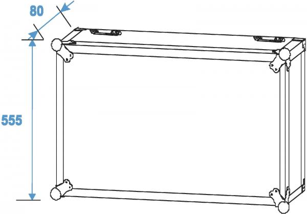 ROADINGER Rack Profi 12HE 45cm mit Rollen