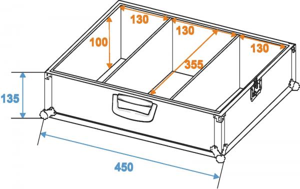 ROADINGER CD-Case Profi ALU silber