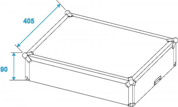 ROADINGER CD-Case Profi ALU silber