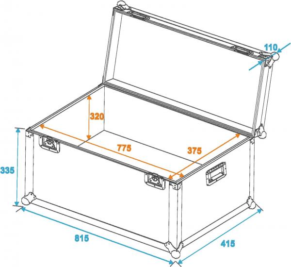ROADINGER Universal-Transport-Case 80x40cm
