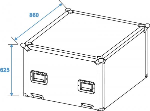 ROADINGER Flightcase Spiegelkugel 75cm