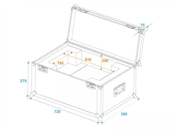 ROADINGER Flightcase SL-160/SL-350