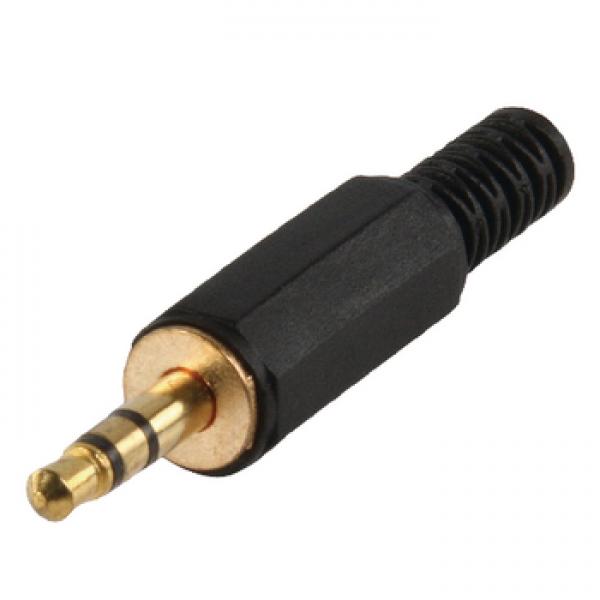 Audio-Stecker 3.5 mm Male Schwarz