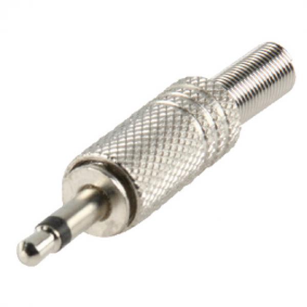 Audio-Stecker 3.5 mm Male Silber
