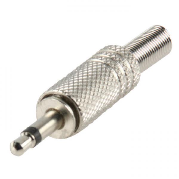 Audio-Stecker 3.5 mm Male Silber