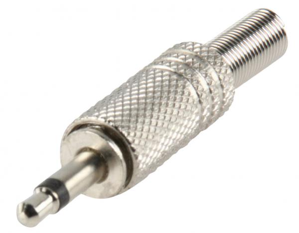 Audio-Stecker 3.5 mm Male Silber