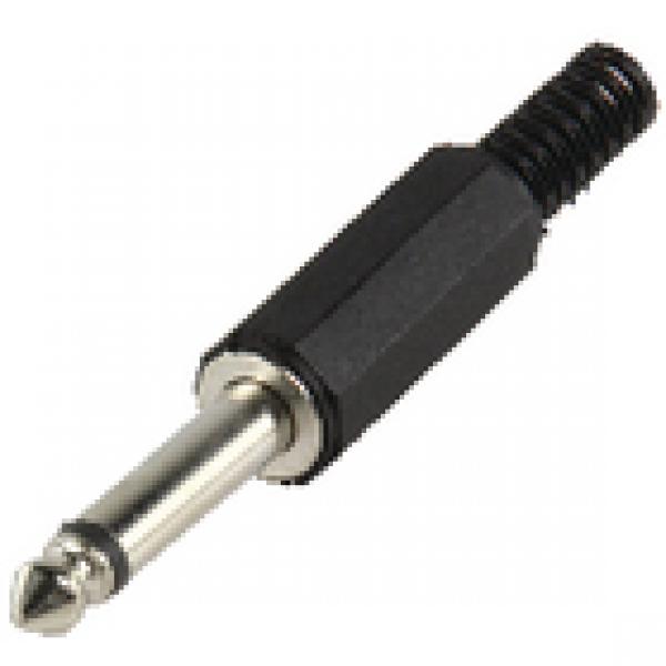 Audio-Stecker 6.35 mm Male Schwarz