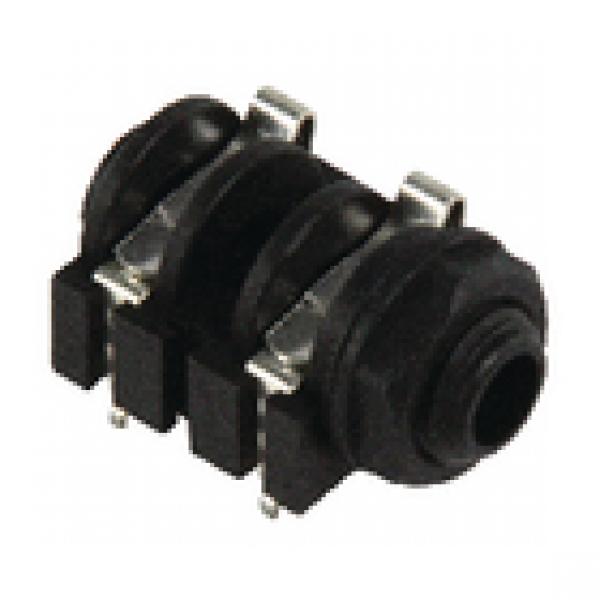 Audio-Stecker 6.35 mm Female Schwarz