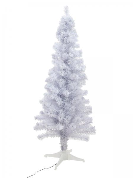 EUROPALMS Tannenbaum Fiber LED, 180cm, weiß