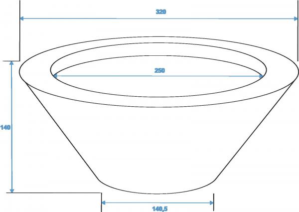 EUROPALMS LEICHTSIN BOWL-15, braun, glänzend