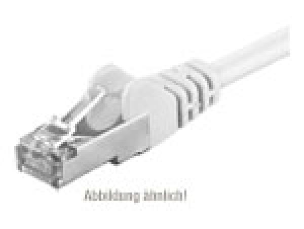Patchkabel CAT5e RJ45 F/UTP 0,5m white