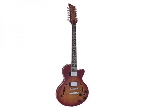 DIMAVERY LP-612 E-Gitarre, flamed sunburst