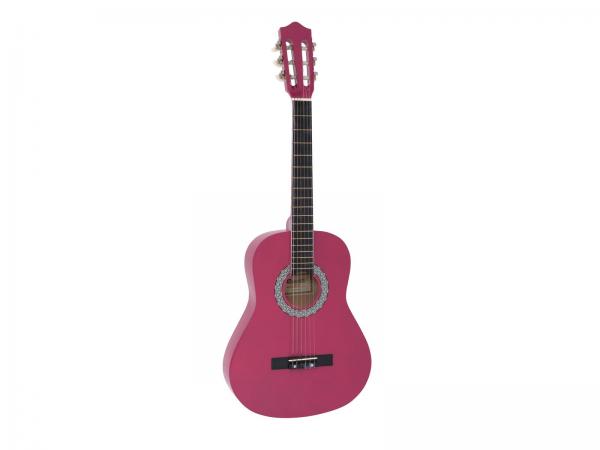 DIMAVERY AC-303 Klassikgitarre 3/4, pink