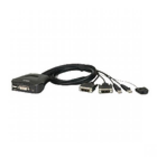 2-Port KVM Switch Schwarz